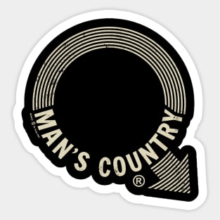 Vintage Man's Country Chicago Bath House Sticker